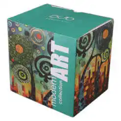 Alternative view of Cana portelan cu infuzor metalic si capac 450 ml, "Modern Twisted Tree", Modern Art