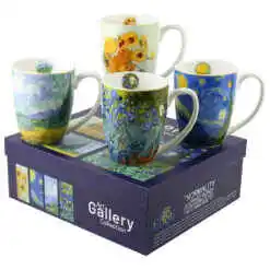 Alternative view of Set 4 cani din portelan 360 ml, de V. van Gogh