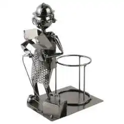 Suport sticla de vin, din metal, Sudor, 13x25 CM