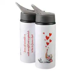 Termos metalic cu pai "Sa nu uiti niciodata..." 500 ml, elefant