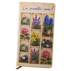 Agenda nedatata "La multi ani!", 10x17.5 cm, Flori