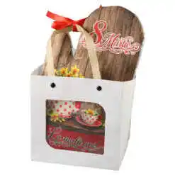 Alternative view of Set cadou "La multi ani! 8 Martie", 3 piese, Narcise galbene