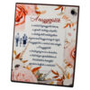 Placheta decorativa MDF "A nagyszulok a csalad legnagyobb kincse..." 20 x 25 cm