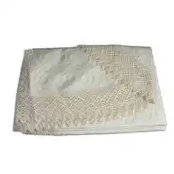 Fata de masa traditionala din bumbac ovala 220x160 CM Crem