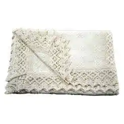 Fata de masa artizanat din bumbac 90x45 CM, Crem