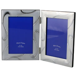 Rama foto dubla din metal - Dim. poza 10x15 CM