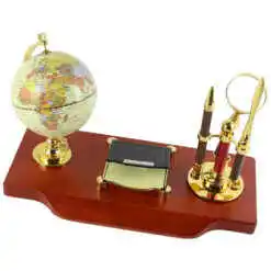 Set pentru birou Elegant 32x16x19 CM, cu glob pamantesc