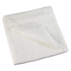 Fata de masa rustica din bumbac 360x160 CM Alb