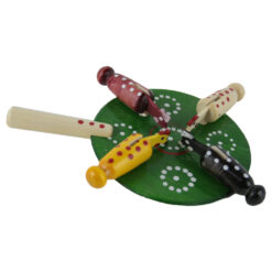 Jucarie din lemn, Gaini la ciugulit, 17 cm