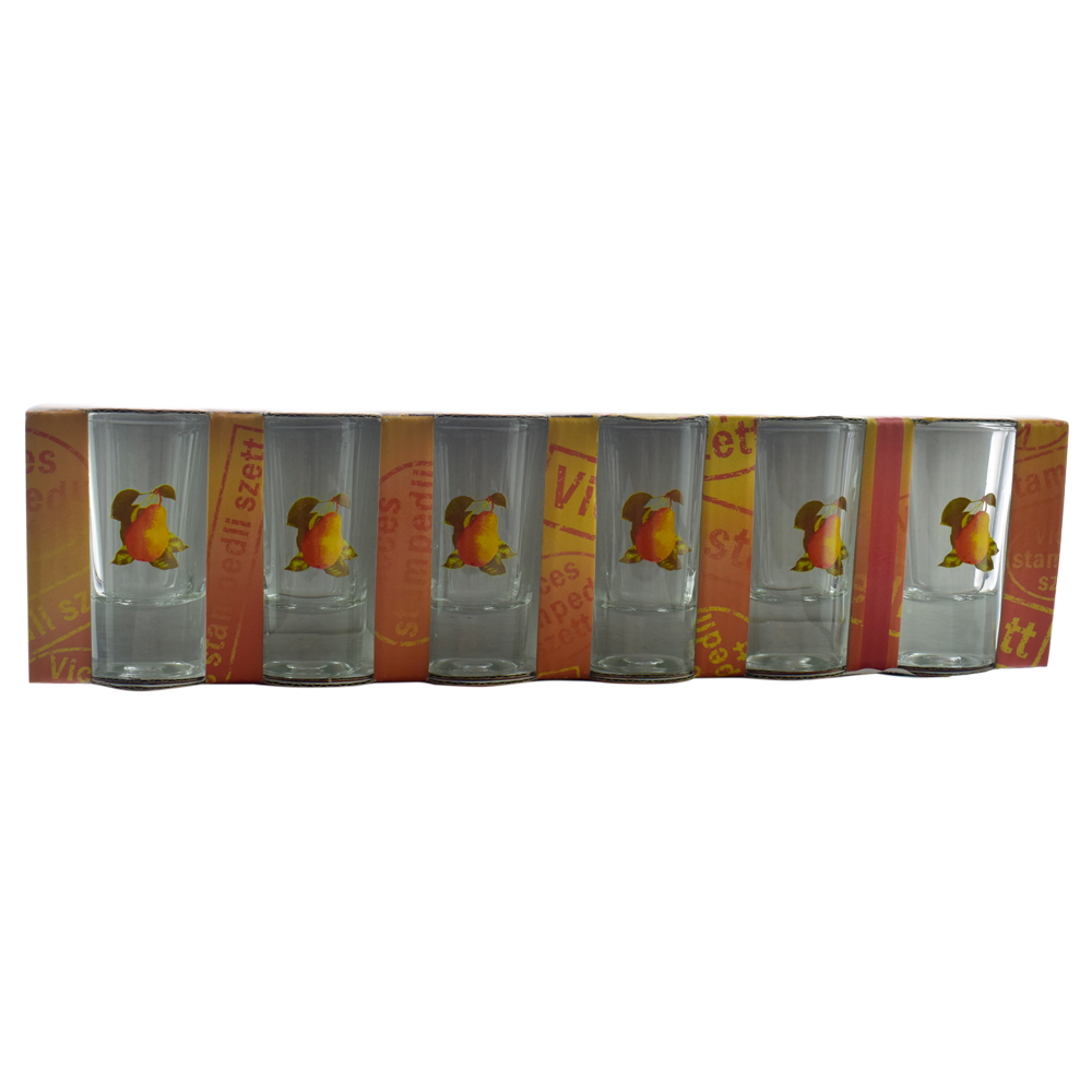 Set 6 pahare pentru bauturi spirtoase realizate din sticla - Design Pere - imagine 2