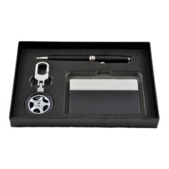 Set cadou pentru domni alcatuit din 3 piese - Breloc. portcard si pix