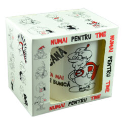 Cana ceramica 300 ml "Cea mai tare bunica", in cutie decorativa - Funny Mug