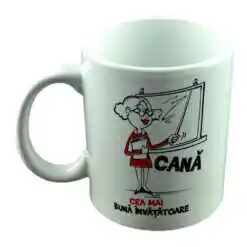 Alternative view of Cana ceramica 300 ml "Cea mai buna invatatoare", in cutie decorativa - Funny Mug