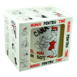 Cana ceramica 300 ml "Cel mai bun sot", in cutie decorativa - Funny Mug