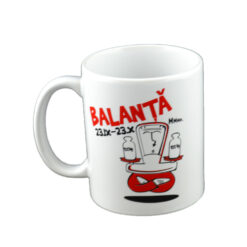 Alternative view of Cana ceramica 300 ml Zodiac "Balanta" in cutie decorativa