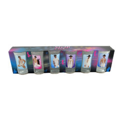 Set 6 pahare shot termosensibile, Strip Club Men