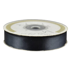 Rola panglica satin Negru 15 mm x 25 m, Art Deco
