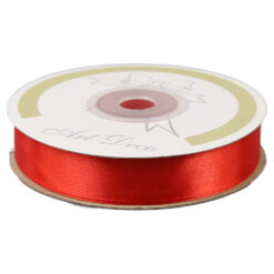 Rola panglica satin Rosu 15 mm x 25 m, Art Deco