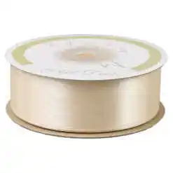 Rola panglica satin Crem 25 mm x 25 m, Art Deco