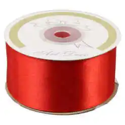 Rola panglica satin Rosu 38 mm x 25 m, Art Deco