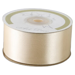 Rola panglica satin Crem 38 mm x 25 m Art Deco