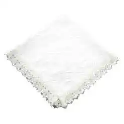 Servetel traditional din bumbac 40x40 CM Alb