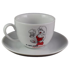 Ceasca cu farfurie din ceramica "A legjobb felesegnek"