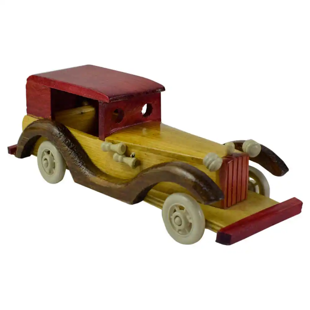 Masina vintage din lemn 24 CM, Macheta