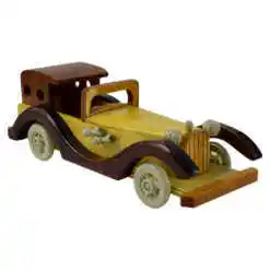 Alternative view of Masina vintage din lemn 24 CM, Macheta