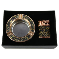 Set cadou 2 piese pentru barbati - Scrumiera/Bricheta, Elegant