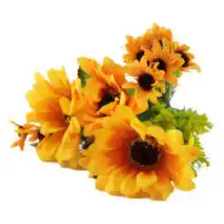 Buchet artificial cu floareaa-soarelui 7 fire 30 CM