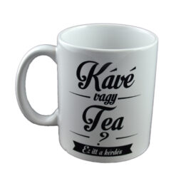 Alternative view of Cana ceramica Boss Mug 300 ml "Kave vagy tea, ez itt a kerdes", in cutie decorativa