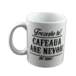 Alternative view of Cana ceramica Boss Mug 300 ml "Trezeste-te! Cafeaua are nevoie de tine!", in cutie decorativa