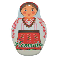 Suport oale decor din ceramica "Romania" 13x21 CM, Port popular