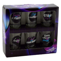 Set 6 pahare shot din sticla Party Shot, Lb. Magh. 35 ml