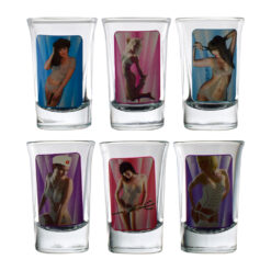 Set 6 pahare shot termosensibile, Strip Club Women