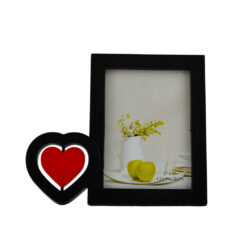 Rama foto din plastic - Dim. poza 13x18 cm - Decorata cu inimioara rotativa