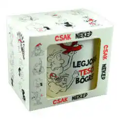 Cana ceramica 300 ml "Legjobb teso bogre", in cutie decorativa - Funny Mug