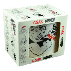 Cana ceramica 300 ml "100% ferfi bogre", in cutie decorativa - Funny Mug