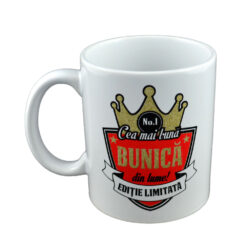 Alternative view of Cana ceramica Boss nr.1, 300 ml "Cea mai buna bunica din lume!", in cutie decorativa