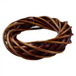 Coroana pentru decor din rachita 15 CM - Maro