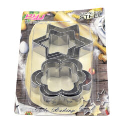 Set forme realizate din inox pentru prajituri - 6 buc.