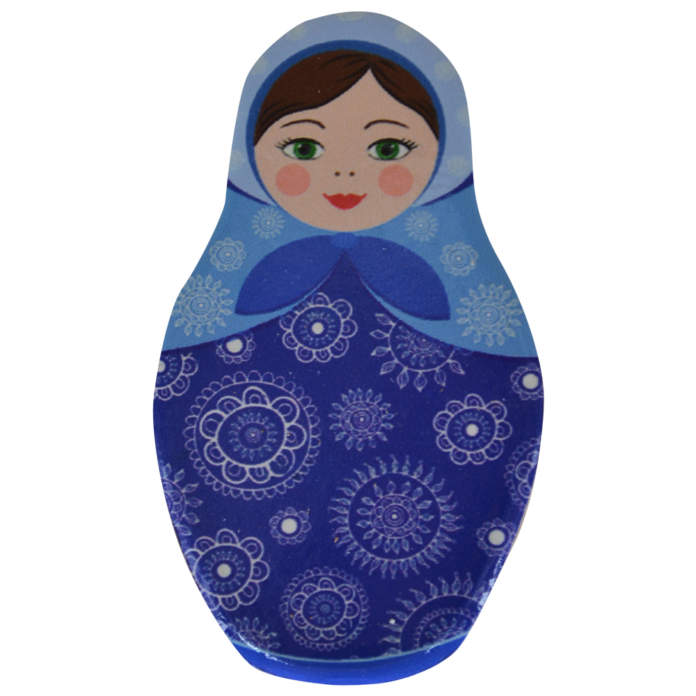 Magnet de frigider din ceramica 5x9 CM - Matrioska - imagine 4