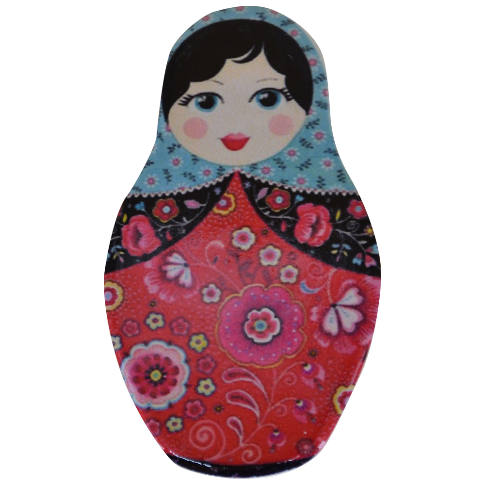 Magnet de frigider din ceramica 5x9 CM - Matrioska - imagine 7