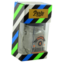 Alternative view of Cana cu paie tip borcan 450 ml - " Distractia e placerea mea!"