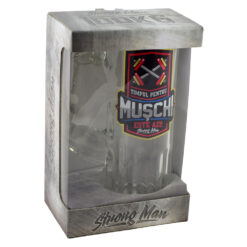 Alternative view of Halba din sticla Strong Man - "Timpul pentru muschi este azi!"