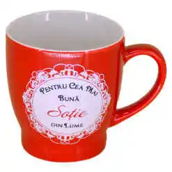 Cana ceramica "Pentru cea mai buna sotie din lume" 200 ml