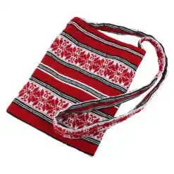 Traista traditionala cu baier, 22x30 cm, rosu