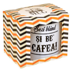 Cana ceramica Boss Mug 300 ml "Sezi bland si be' cafea!", in cutie decorativa