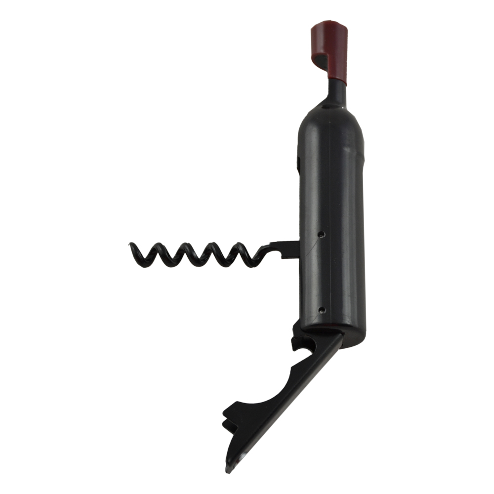 Tirbuson realizat din metal si plastic in forma de sticla